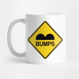 Caution Speed Bumps Traffic Sign Mug